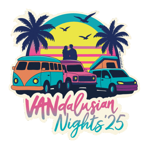 Van Camping Sticker