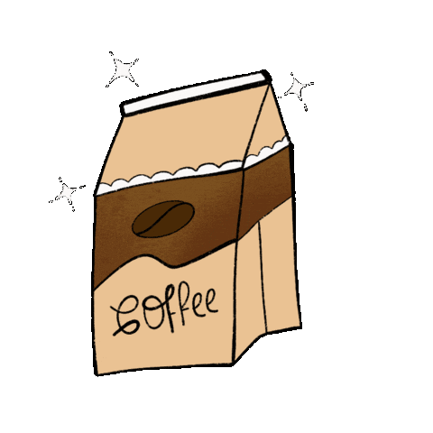 Coffee Illustrator Sticker by Keva Epale