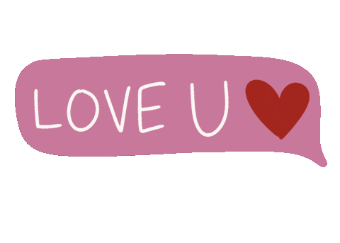 I Love You Heart Sticker by Unpopular Cartoonist
