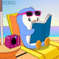 Summer Read GIF by Pudgy Penguins
