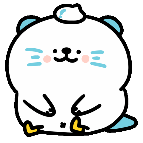 Cream Otter Sticker by 大白丸丸(daibai maru)
