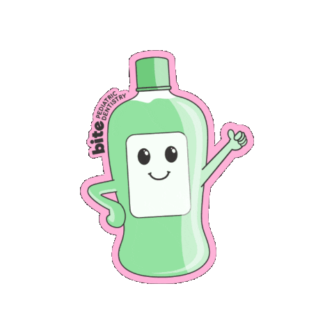 bitepediatricdentistry dentist bite dental brush your teeth Sticker