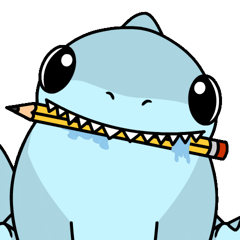 Bitcoin Shark Sticker by Ordinary Frends