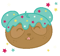 PandiThePanda happy kawaii bear yum Sticker