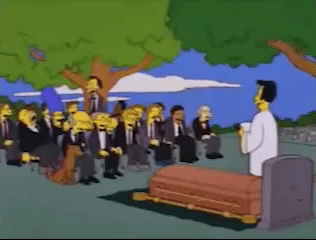 the simpsons laughing GIF