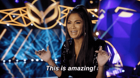 Nicole Scherzinger Wow GIF by The Masked Singer