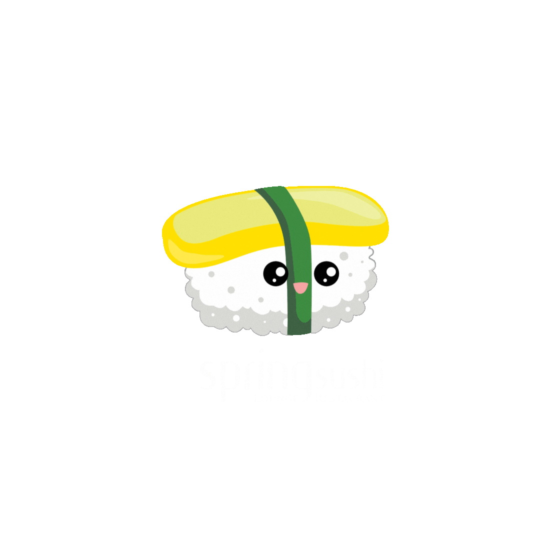 SpringSushi giphyupload sushi japanese food tamago Sticker