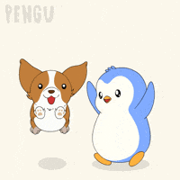 Happy Dog GIF by Pudgy Penguins