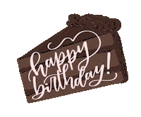 happy birthday Sticker by Feather Park Lettering