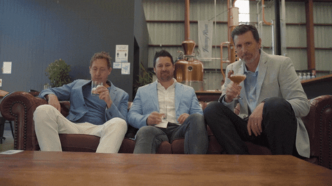 GolfBarons giphyupload cheers lifestyle drink up GIF