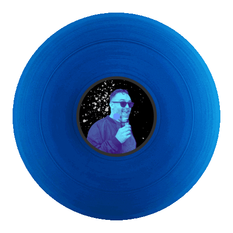 Blue Vinyl Sticker by Club 77 Sydney