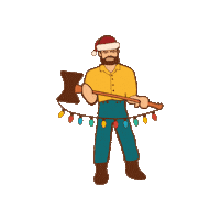 Santa Hat Christmas Sticker by NAU Social