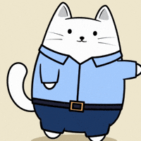 Mad White Cat GIF by MESA My Emotional Support Animal