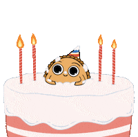 Puffythehumanpastry love animation cartoon birthday Sticker