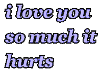 I Love You So Much Sticker by Alissandra