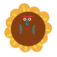 Flower Smile Sticker by María Victoria