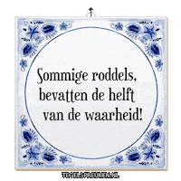 Nl Half Sticker by Tegelspreuken.nl