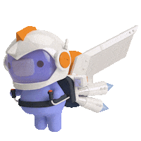 3D Flying Sticker by Discord