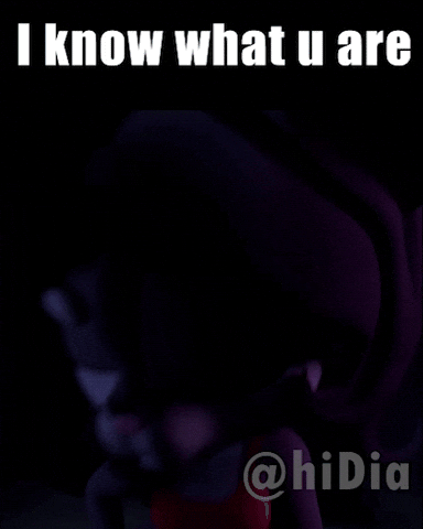 Side Eye 3D Animation GIF