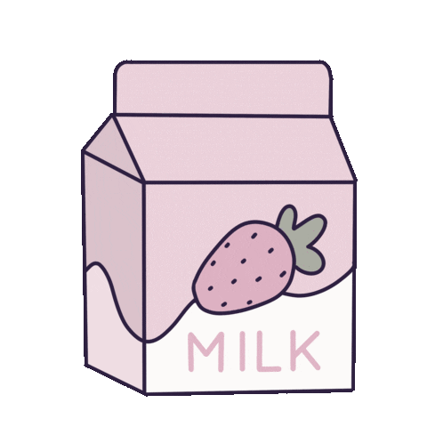 Milk Bottle Sticker by Rêve en coton