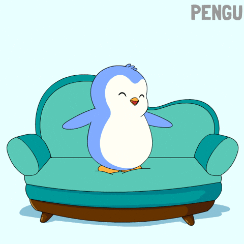Happy Jump GIF by Pudgy Penguins