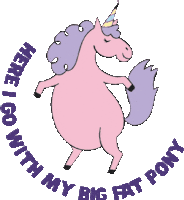 Pink Pony Sticker by Inednet