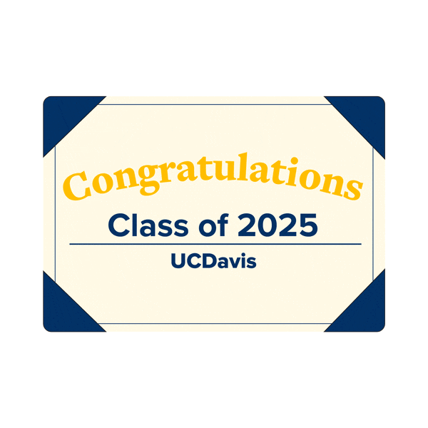 Class Of 2025 Sticker by UC Davis