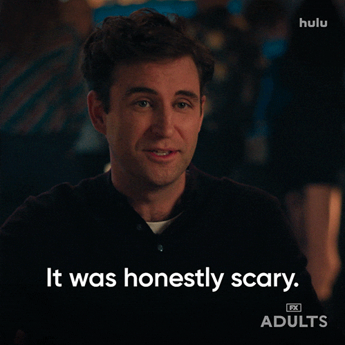 Scared Nick Kroll GIF by Adults