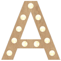 Typography Lights Sticker by TELEUKTROUWEN
