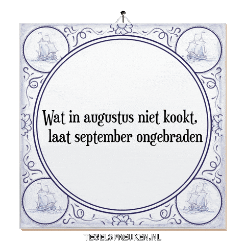 Nl September Sticker by Tegelspreuken.nl