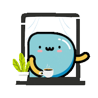 Coffee Waving Sticker by Partipost