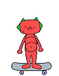 Animation Skate Sticker