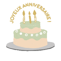 Happy Birthday Candles Sticker by My Baby Factory