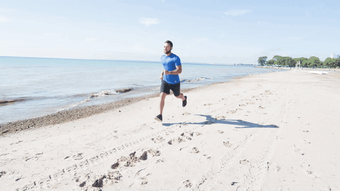 lake michigan running GIF