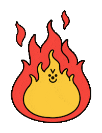Fire Llama Sticker by Yubia