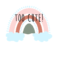 ZandQBoutique too cute to cute z and q z and q boutique Sticker