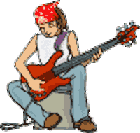 Rock Guitar Sticker