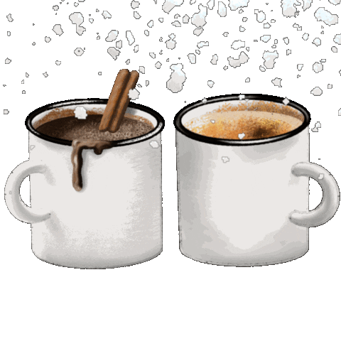 Hot Chocolate Snow Sticker