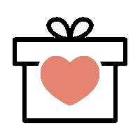 Christmas Present Hearts Sticker by 100% Leiden