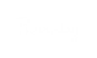 universedesignsstudio calligraphy thursday font days of the week Sticker