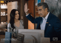 High Five Well Done GIF by Schitt's Creek