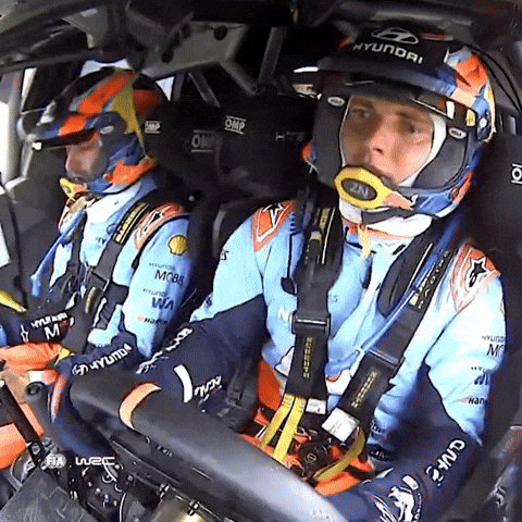 Teamwork Driving GIF by FIA World Rally Championship