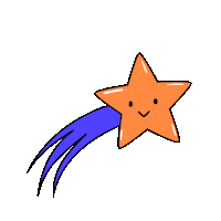 Shooting Star Sticker by Arts and Others