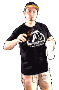 fonsedoppelhammer bier einschenken fonse hoibe Sticker