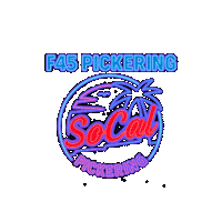 F45 Socal Sticker by PickeringF45