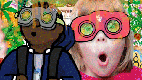 bunnybuddy giphygifmaker dinosaur dinosaurs macaroni GIF