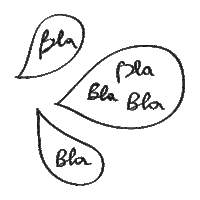 kokopeludo talking bubble bla blablabla Sticker