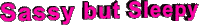 sleepy pink Sticker by AnimatedText
