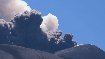 Mount Etna Spews Gas and Ash