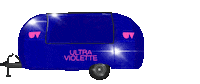 Road Trip Pink Sticker by Ultra Violette